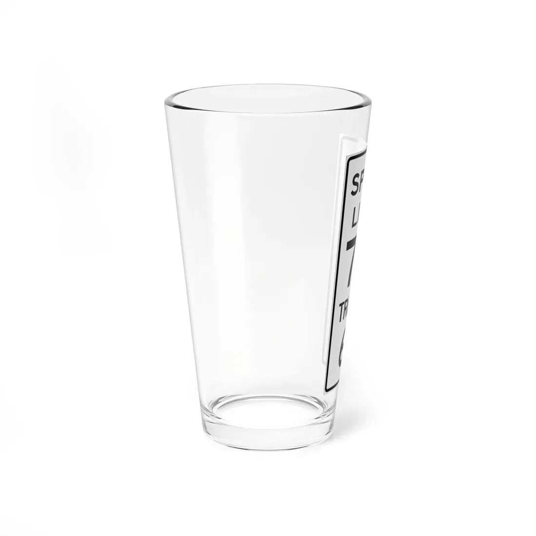 MUTCD-MI R2-4a (Michigan) (Road Sign) Pint Glass 16oz - Go Mug Yourself