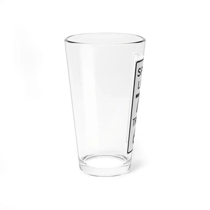 MUTCD-MI R2-4a (Michigan) (Road Sign) Pint Glass 16oz - Go Mug Yourself