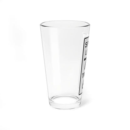 MUTCD-MI R2-4a (Michigan) (Road Sign) Pint Glss 16oz - Go Mug Yourself