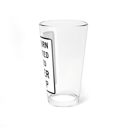 MUTCD-MI R3-30a (Michigan) (Road Sign) Pint Glss 16oz - Go Mug Yourself