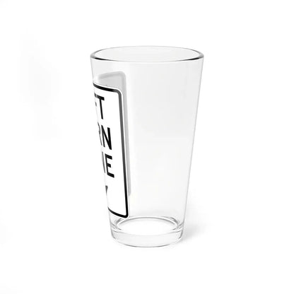 MUTCD-MI R3-32 (Michigan) (Road Sign) Pint Glass 16oz - Go Mug Yourself