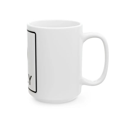 MUTCD-MI R3-5i (Michigan) (Road Sign) White Coffee Mug - Go Mug Yourself