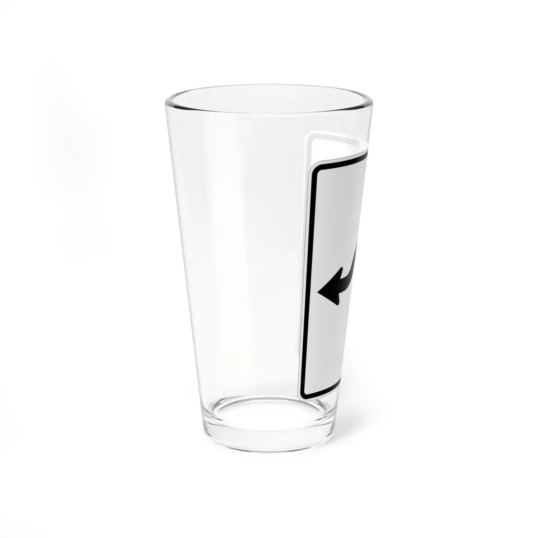 MUTCD-MI R3-5k (Michigan) (Road Sign) Pint Glass 16oz - Go Mug Yourself