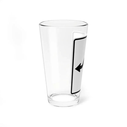 MUTCD-MI R3-5k (Michigan) (Road Sign) Pint Glass 16oz - Go Mug Yourself