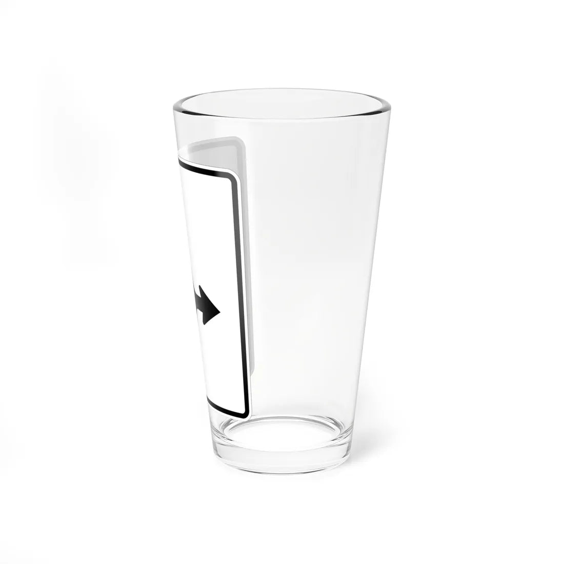 MUTCD-MI R3-5m (Michigan) (Road Sign) Pint Glss 16oz - Go Mug Yourself