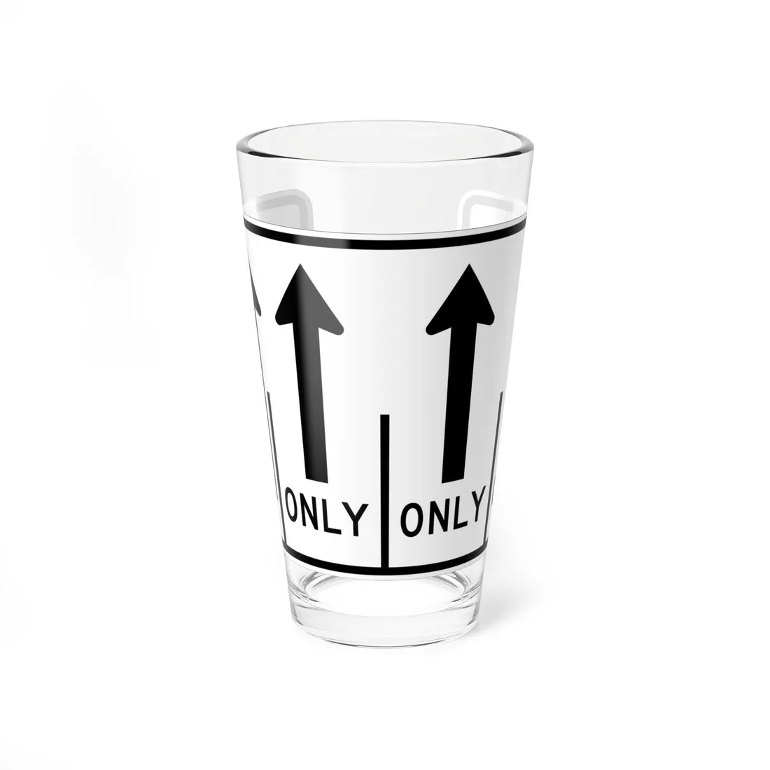 MUTCD-MI R3-8aa (Michigan) (Road Sign) Pint Glss 16oz 16oz - Go Mug Yourself