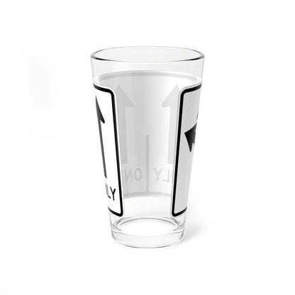 MUTCD-MI R3-8aa (Michigan) (Road Sign) Pint Glss 16oz - Go Mug Yourself