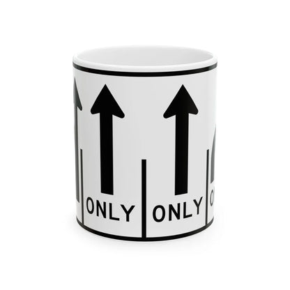 MUTCD-MI R3-8ab (Michigan) (Road Sign) White Coffee Mug 11oz - Go Mug Yourself