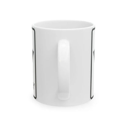 MUTCD-MI R3-8ab (Michigan) (Road Sign) White Coffee Mug - Go Mug Yourself