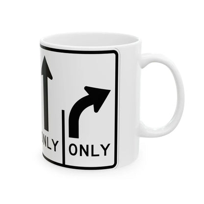 MUTCD-MI R3-8ab (Michigan) (Road Sign) White Coffee Mug - Go Mug Yourself