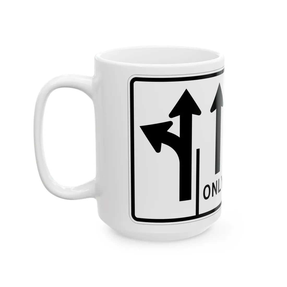 MUTCD-MI R3-8ab (Michigan) (Road Sign) White Coffee Mug - Go Mug Yourself