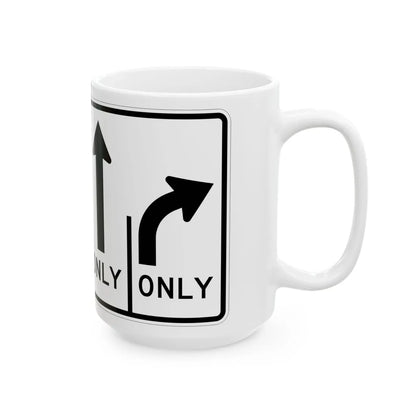 MUTCD-MI R3-8ab (Michigan) (Road Sign) White Coffee Mug - Go Mug Yourself
