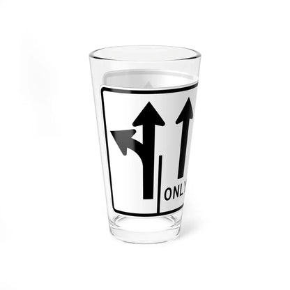 MUTCD-MI R3-8ac (Michigan) (Road Sign) Pint Glass 16oz - Go Mug Yourself