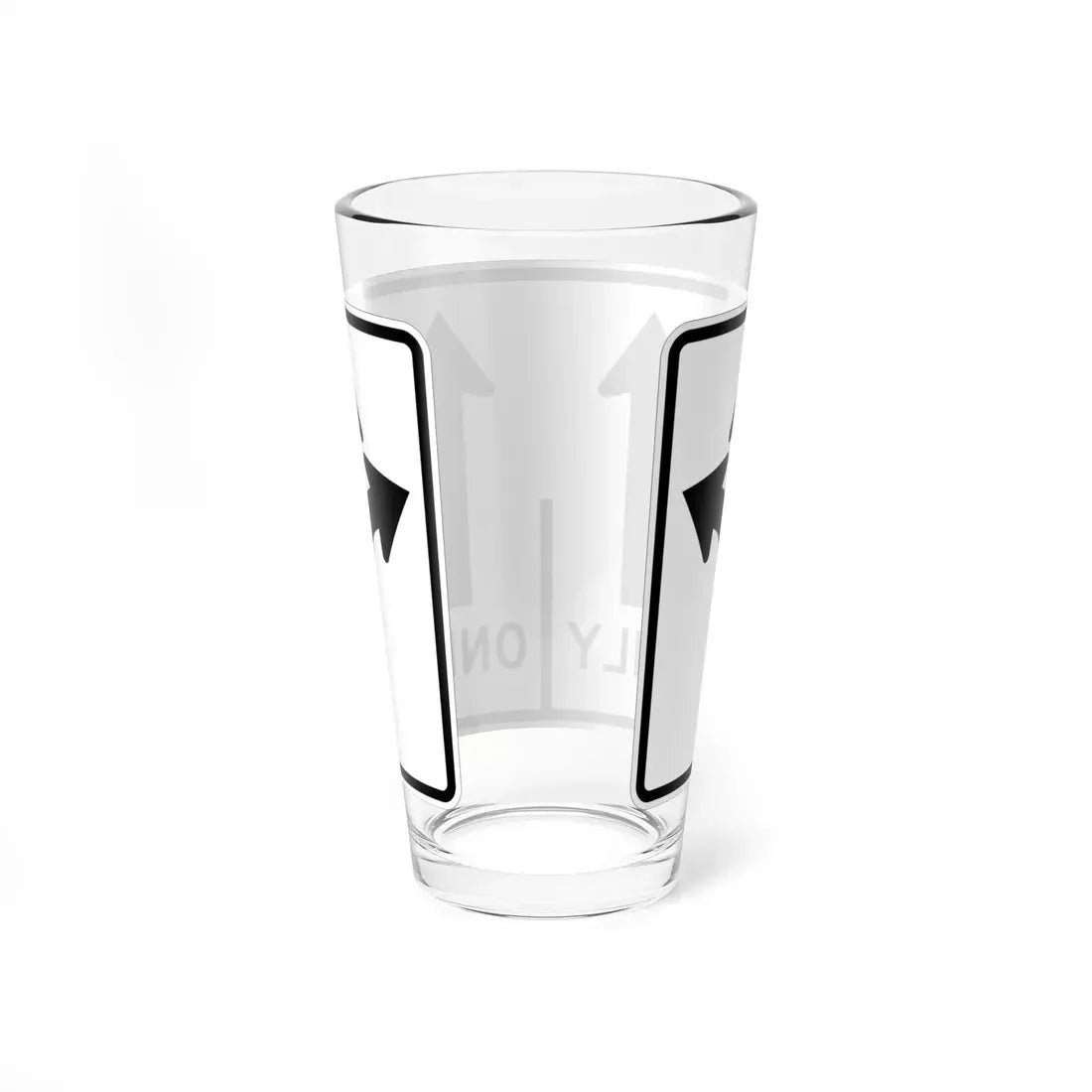 MUTCD-MI R3-8ac (Michigan) (Road Sign) Pint Glass 16oz - Go Mug Yourself