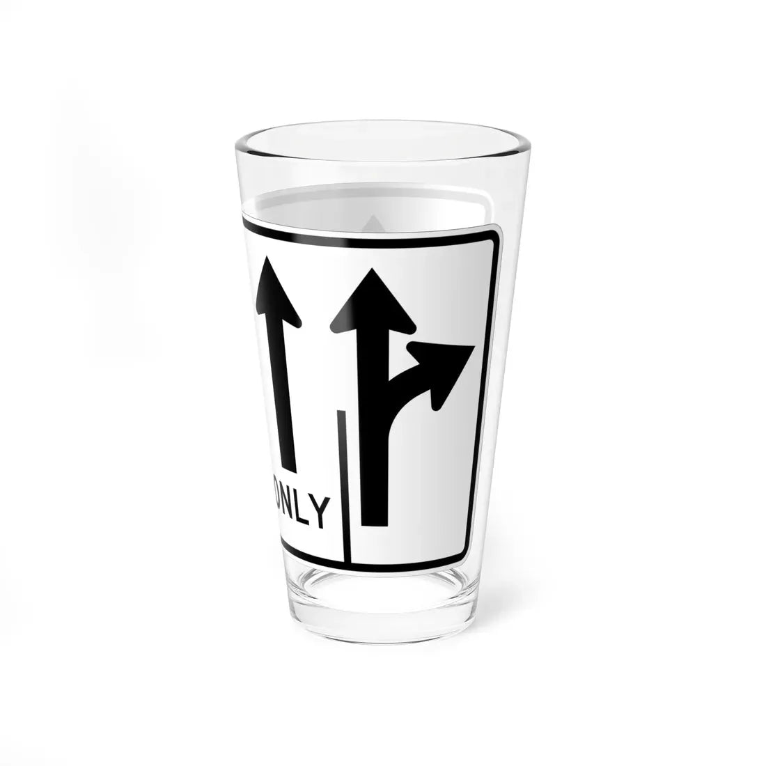 MUTCD-MI R3-8ac (Michigan) (Road Sign) Pint Glass 16oz - Go Mug Yourself