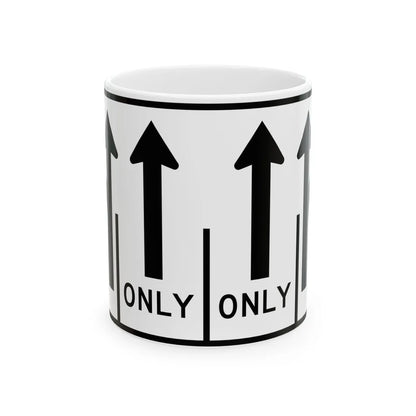 MUTCD-MI R3-8ac (Michigan) (Road Sign) White Coffee Mug 11oz - Go Mug Yourself