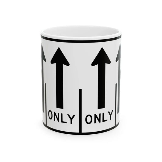 MUTCD-MI R3-8ac (Michigan) (Road Sign) White Coffee Mug 11oz - Go Mug Yourself