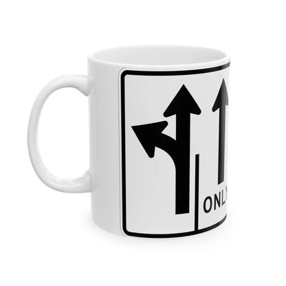MUTCD-MI R3-8ac (Michigan) (Road Sign) White Coffee Mug - Go Mug Yourself