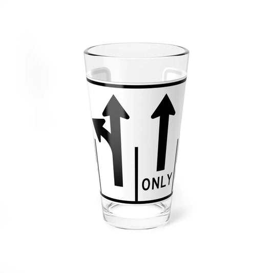 MUTCD-MI R3-8aj (Michigan) (Road Sign) Pint Glass 16oz 16oz - Go Mug Yourself