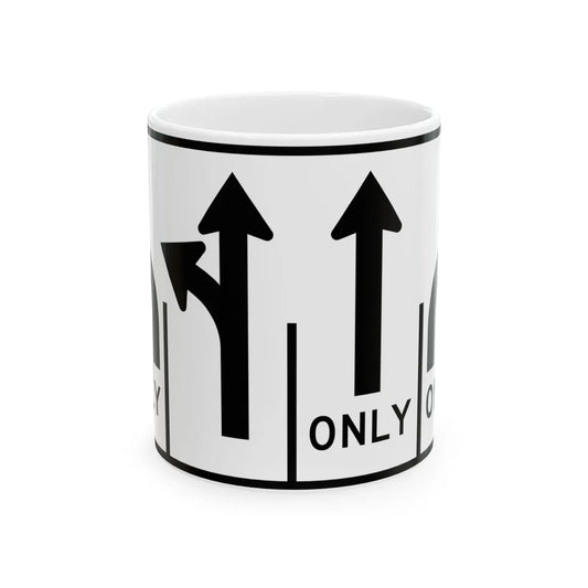 MUTCD-MI R3-8aj (Michigan) (Road Sign) White Coffee Mug 11oz - Go Mug Yourself