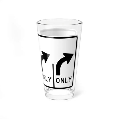 MUTCD-MI R3-8ak (Michigan) (Road Sign) Pint Glass 16oz - Go Mug Yourself