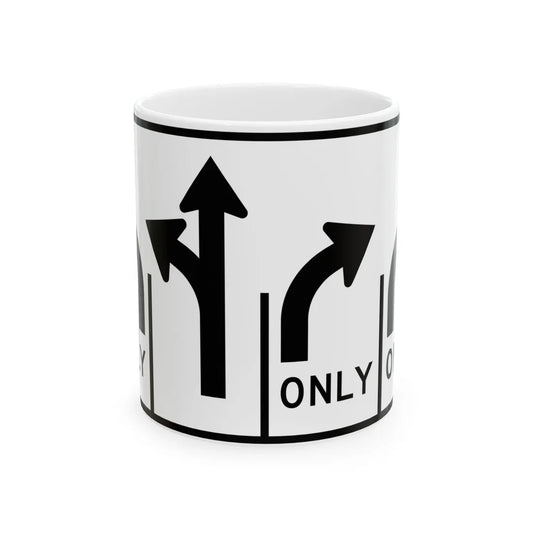 MUTCD-MI R3-8ak (Michigan) (Road Sign) White Coffee Mug 11oz - Go Mug Yourself