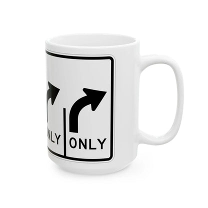 MUTCD-MI R3-8ak (Michigan) (Road Sign) White Coffee Mug - Go Mug Yourself
