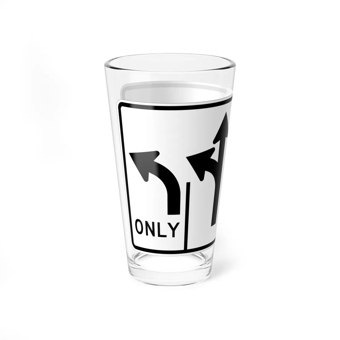 MUTCD-MI R3-8am (Michigan) (Road Sign) Pint Glss 16oz - Go Mug Yourself