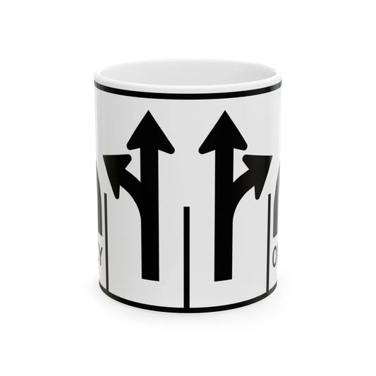 MUTCD-MI R3-8am (Michigan) (Road Sign) White Coffee Mug 11oz - Go Mug Yourself