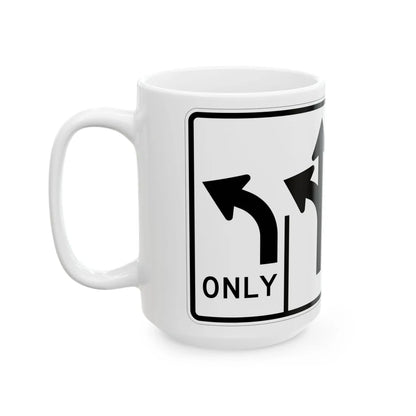 MUTCD-MI R3-8am (Michigan) (Road Sign) White Coffee Mug - Go Mug Yourself