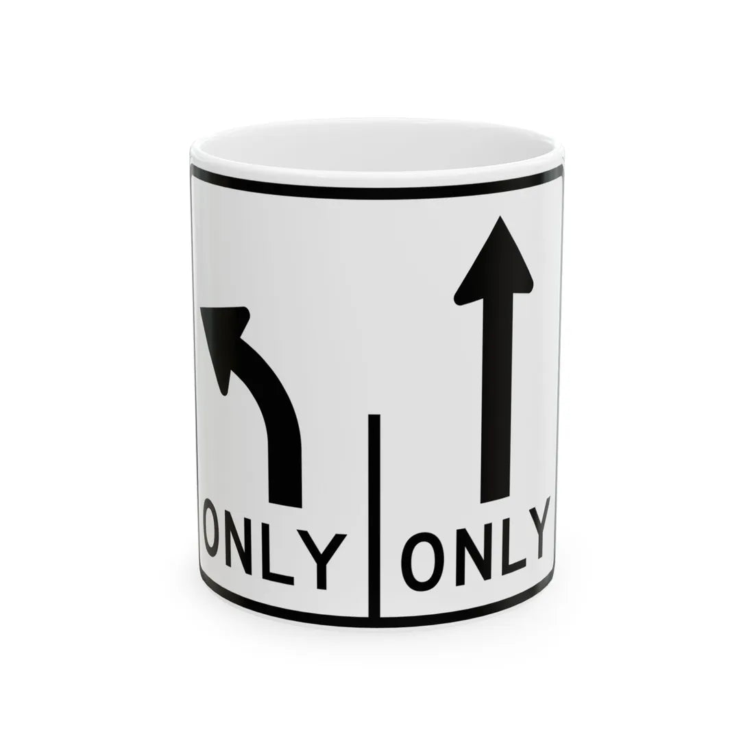 MUTCD-MI R3-8c (Michigan) (Road Sign) White Coffee Mug 11oz - Go Mug Yourself