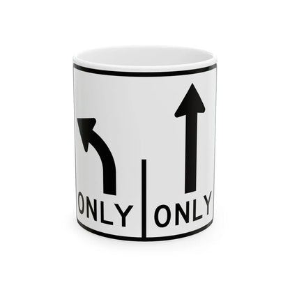 MUTCD-MI R3-8c (Michigan) (Road Sign) White Coffee Mug 11oz - Go Mug Yourself