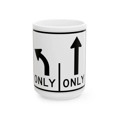 MUTCD-MI R3-8c (Michigan) (Road Sign) White Coffee Mug 15oz - Go Mug Yourself