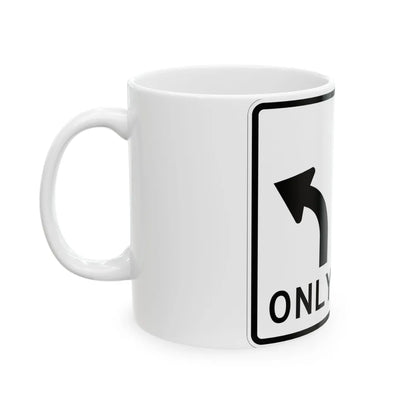MUTCD-MI R3-8c (Michigan) (Road Sign) White Coffee Mug - Go Mug Yourself