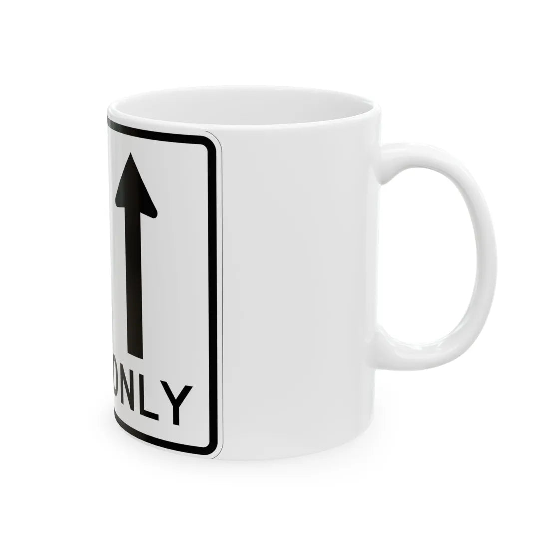 MUTCD-MI R3-8c (Michigan) (Road Sign) White Coffee Mug - Go Mug Yourself