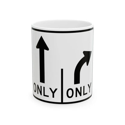 MUTCD-MI R3-8d (Michigan) (Road Sign) White Coffee Mug 11oz - Go Mug Yourself