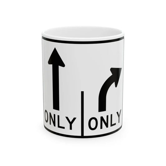 MUTCD-MI R3-8d (Michigan) (Road Sign) White Coffee Mug 11oz - Go Mug Yourself