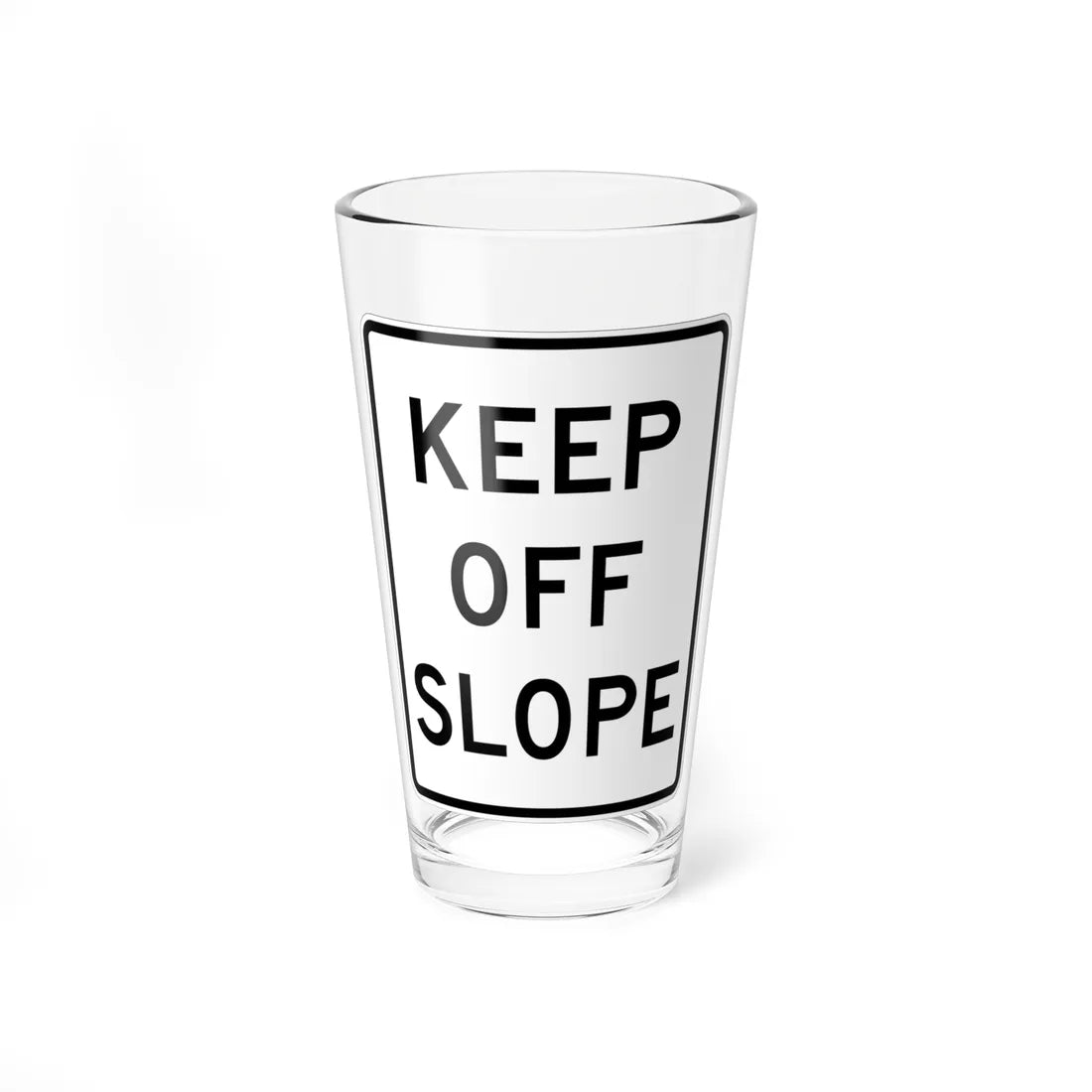 MUTCD-MI R4-19 (Michigan) (Road Sign) Pint Glass 16oz 16oz - Go Mug Yourself