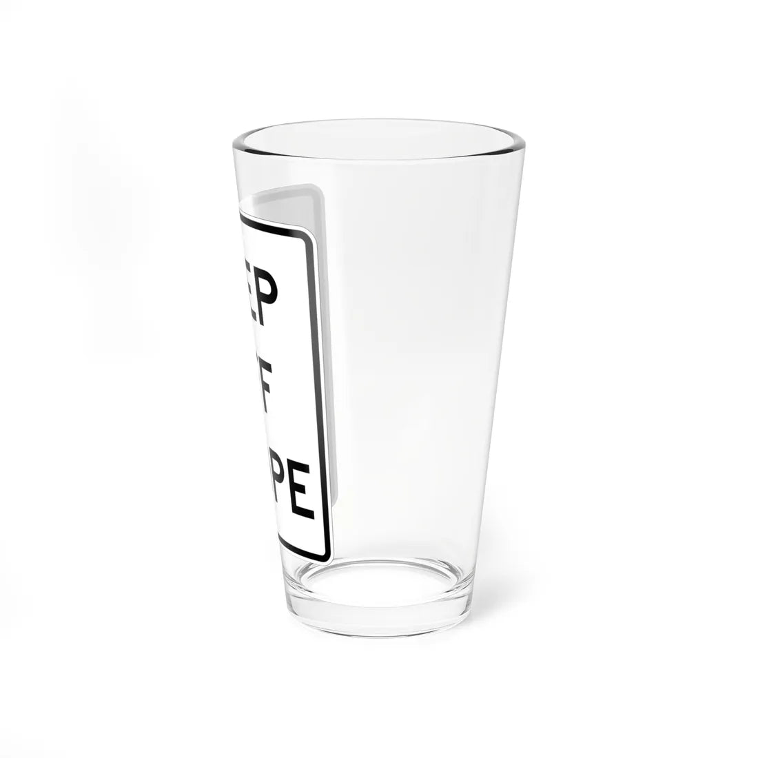 MUTCD-MI R4-19 (Michigan) (Road Sign) Pint Glass 16oz - Go Mug Yourself