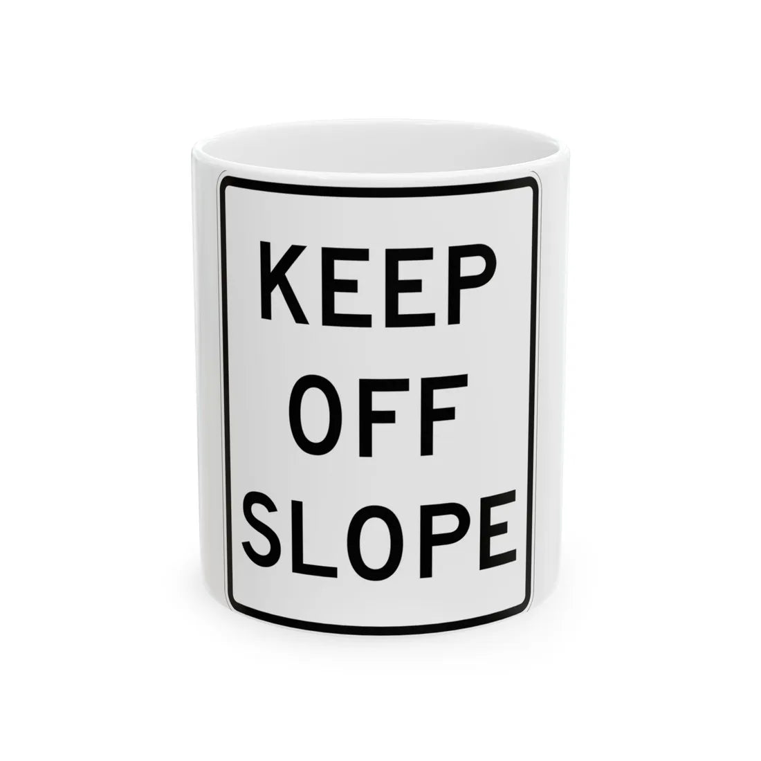 MUTCD-MI R4-19 (Michigan) (Road Sign) White Coffee Mug 11oz - Go Mug Yourself