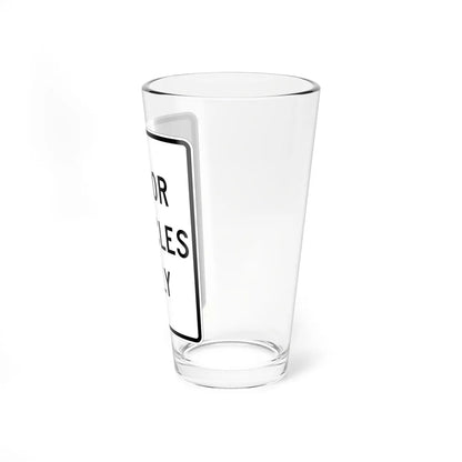MUTCD-MI R5-11a (Michigan) (Road Sign) Pint Glass 16oz - Go Mug Yourself
