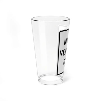 MUTCD-MI R5-11a (Michigan) (Road Sign) Pint Glass 16oz - Go Mug Yourself