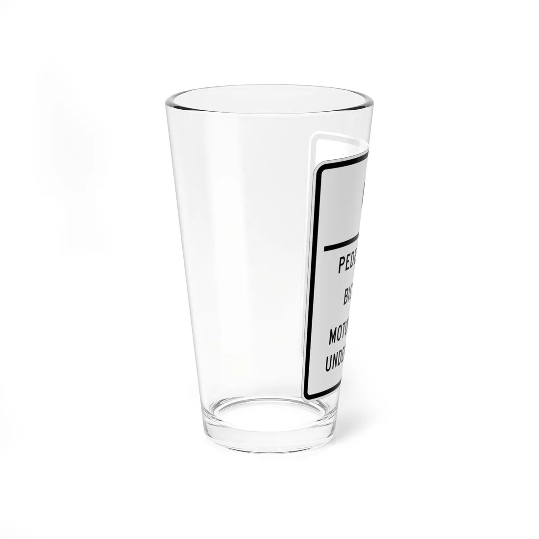 MUTCD-MI R5-12a (Michigan) (Road Sign) Pint Glass 16oz - Go Mug Yourself