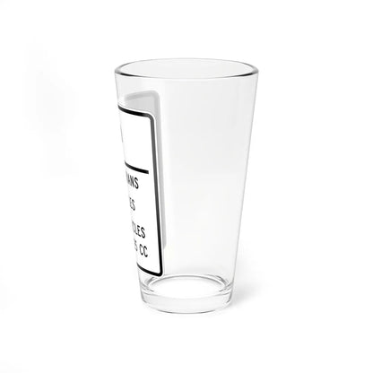 MUTCD-MI R5-12a (Michigan) (Road Sign) Pint Glass 16oz - Go Mug Yourself