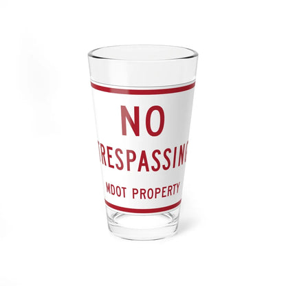 MUTCD-MI R5-15 (Michigan) (Road Sign) Pint Glass 16oz 16oz - Go Mug Yourself