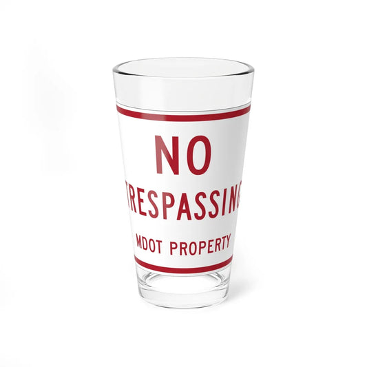 MUTCD-MI R5-15 (Michigan) (Road Sign) Pint Glass 16oz 16oz - Go Mug Yourself