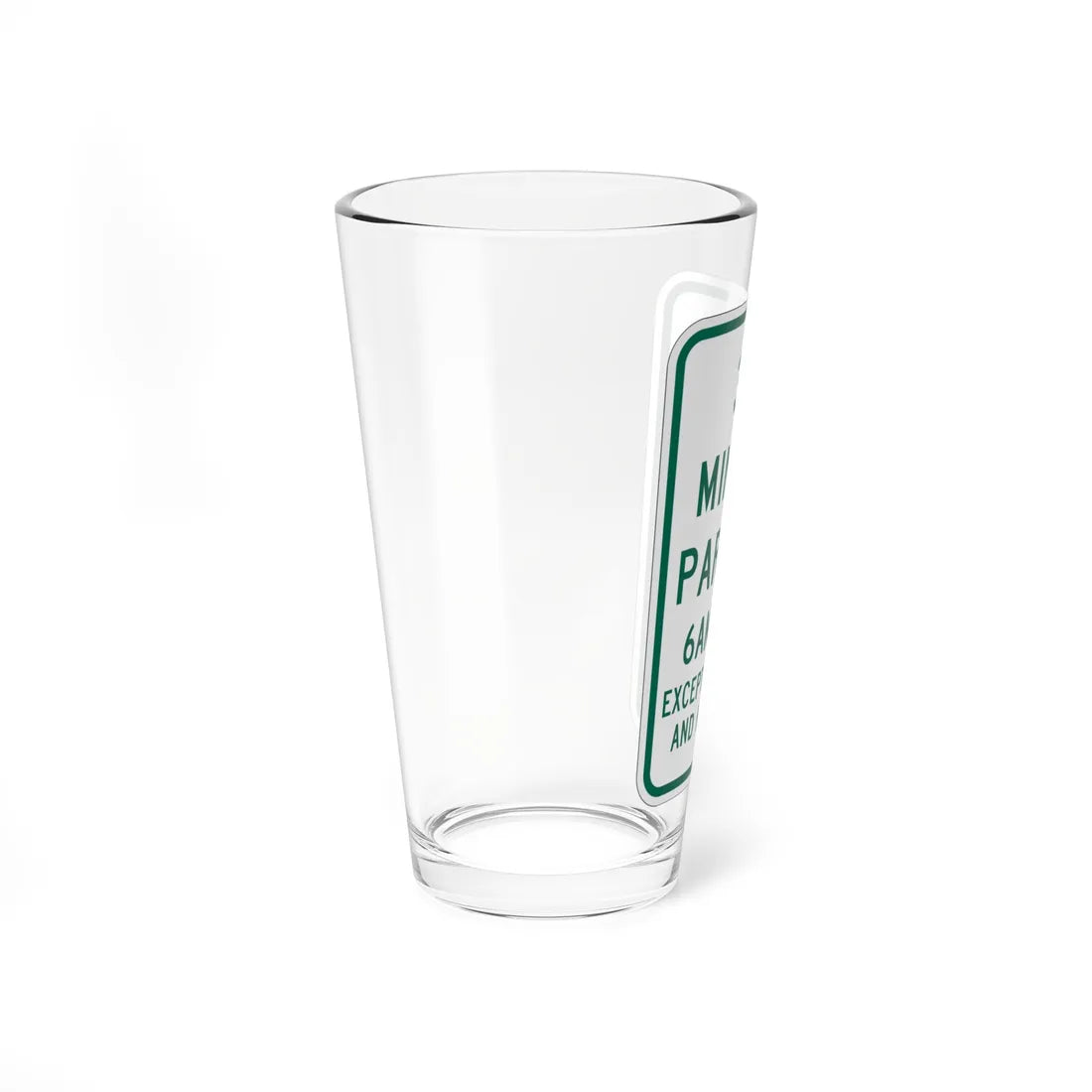 MUTCD-MI R7-10 (Michigan) (Road Sign) Pint Glass 16oz - Go Mug Yourself