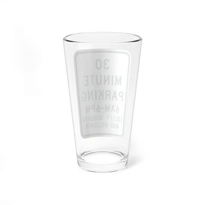 MUTCD-MI R7-10 (Michigan) (Road Sign) Pint Glass 16oz - Go Mug Yourself