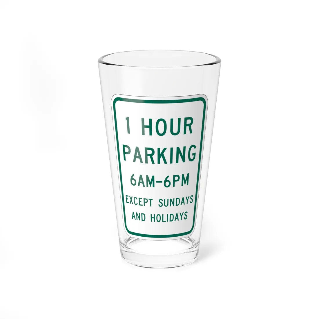 MUTCD-MI R7-11 (Michigan) (Road Sign) Pint Glass 16oz 16oz - Go Mug Yourself