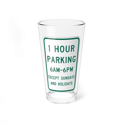 MUTCD-MI R7-11 (Michigan) (Road Sign) Pint Glass 16oz 16oz - Go Mug Yourself